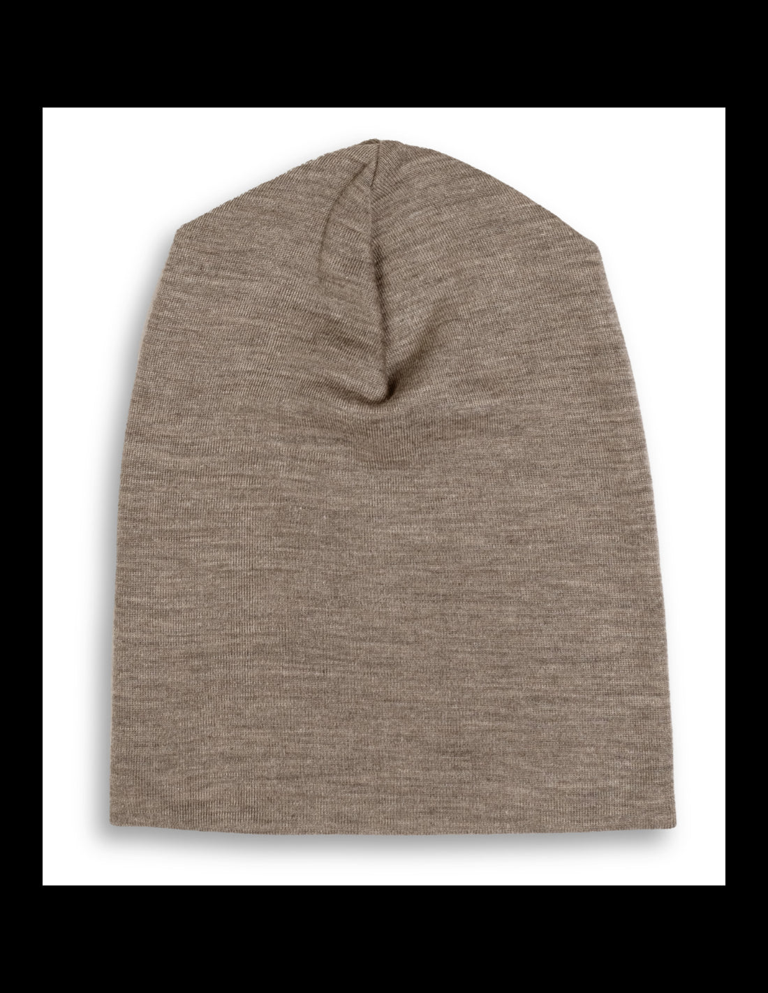 Cappello in lana e seta - nocciola